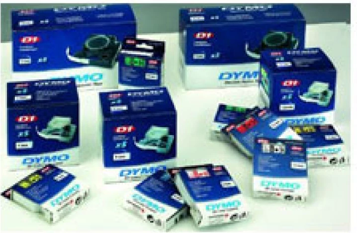 Shirit etiketash Dymo D1 53718 (S0720980), 24mm x 7m, verdhë/zi