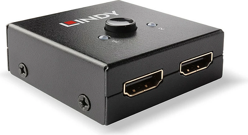 Switch HDMI Lindy 2-Port 18G Bi-Directional, 4K@60Hz, metal, i zi
