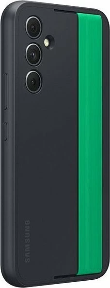 Mbështjellës Samsung Slim Strap Cover për Samsung Galaxy A54 5G A546, TPU/PC, me rrip, i zi