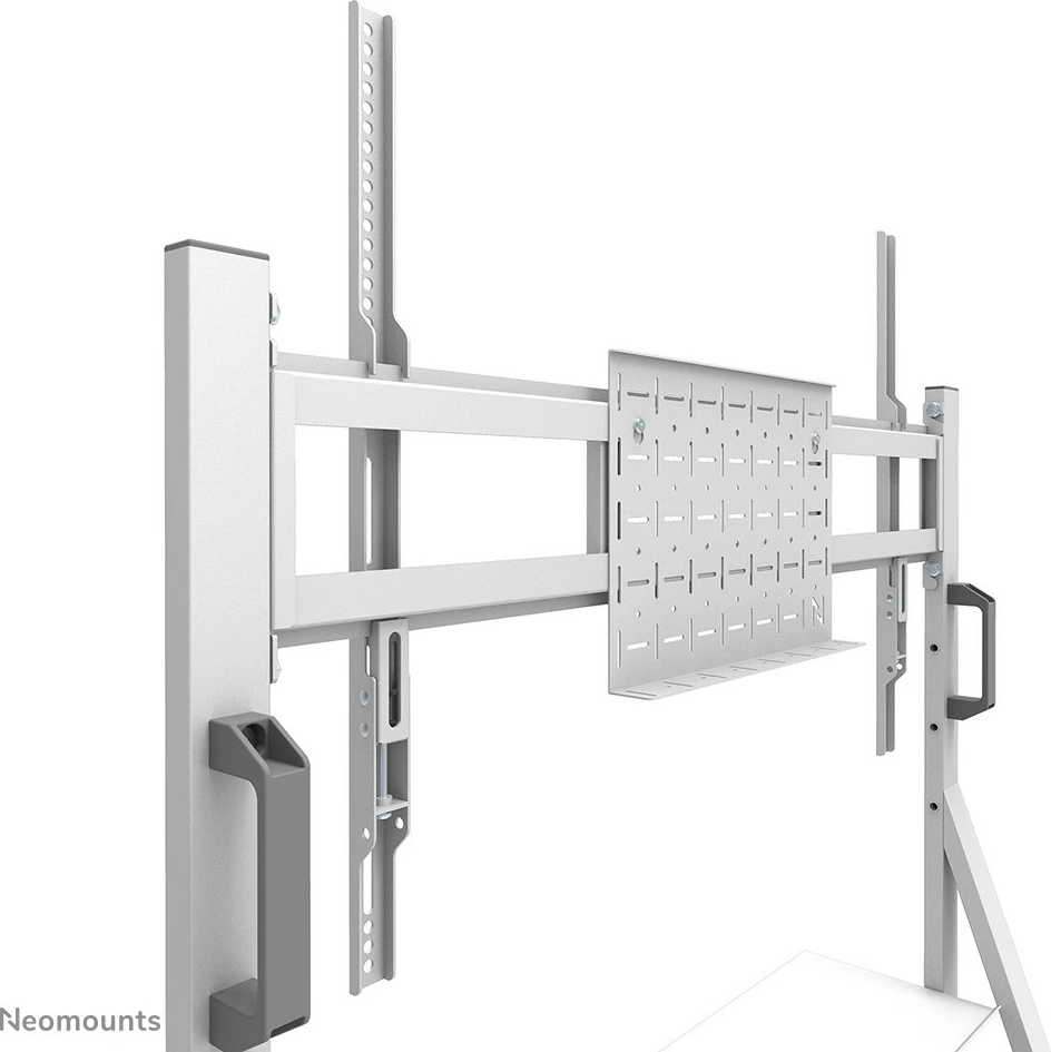 Karrocë multimediale Neomounts FL50-525WH1, për TV 55-86", çelik, e bardhë, rregullim lartësie