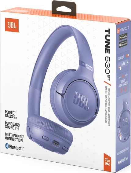 Kufje JBL Tune 530BT Bluetooth 5.3, 40h, over-ear, vjollcë
