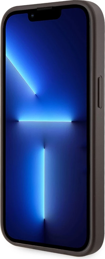 Mbështjellës Guess 4G Stripes me portofol MagSafe për iPhone 15, Kafe
