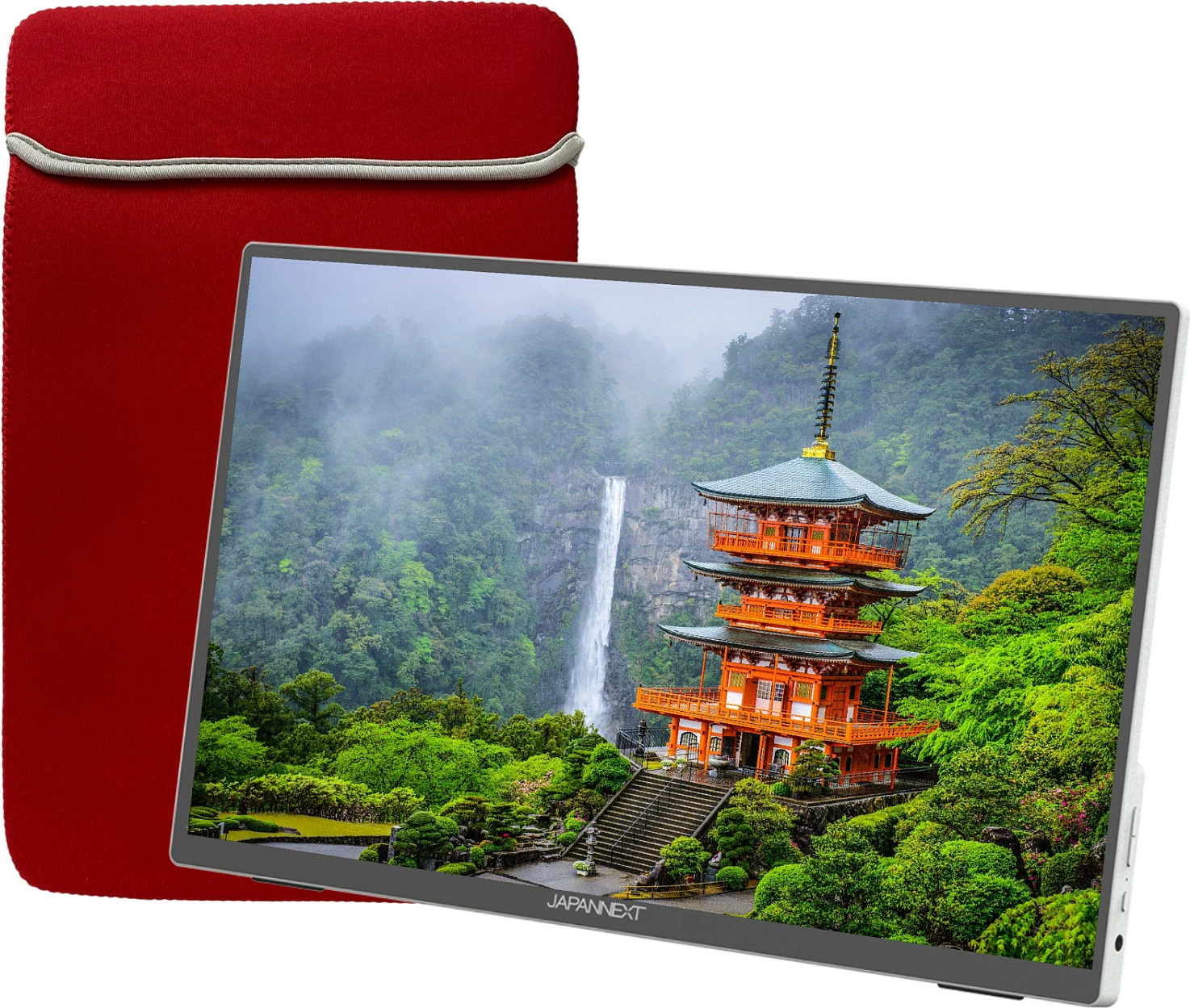 Monitor portativ JAPANNEXT JN-MD-I156FHDR-T, 15.6", Full HD IPS, 60Hz, HDR10, gri