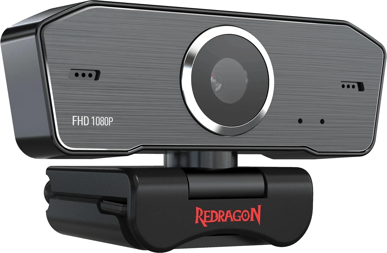 Kamerë online Redragon Hitman GW800 FHD 1080p 30fps, mikrofon stereo, rotacion 360°, e zezë
