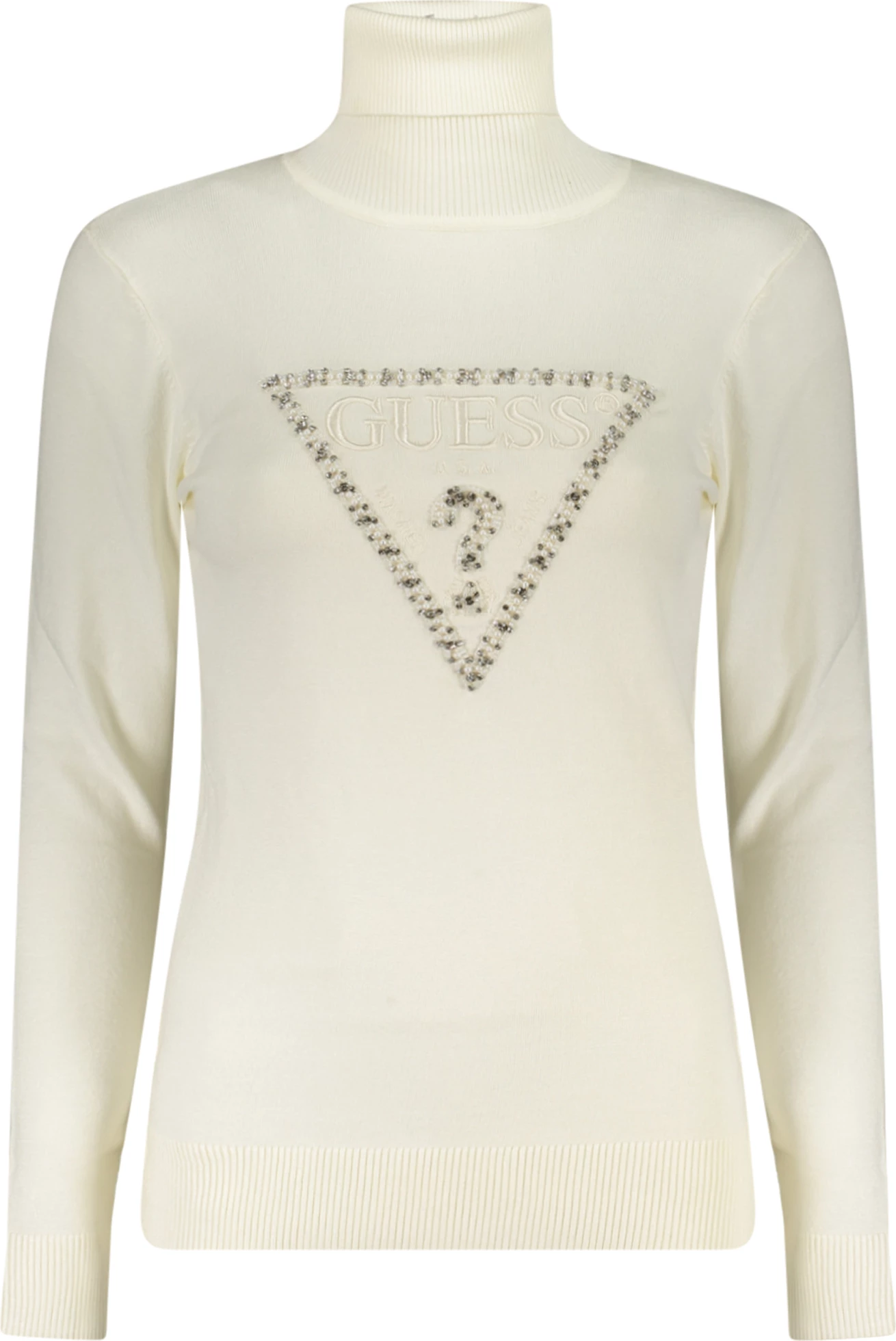 Xhemper për femra GUESS JEANS, të bardhë