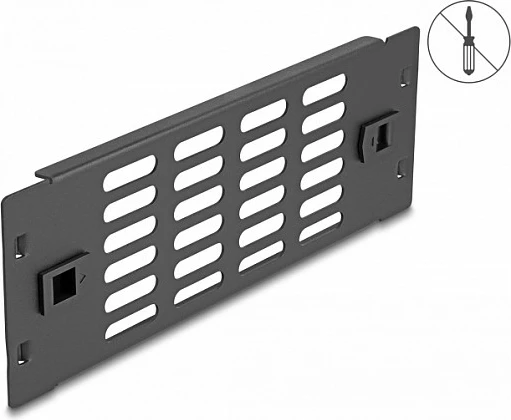 Panel mbulues i ventiluar për rack 10" DeLOCK, 2U, i zi