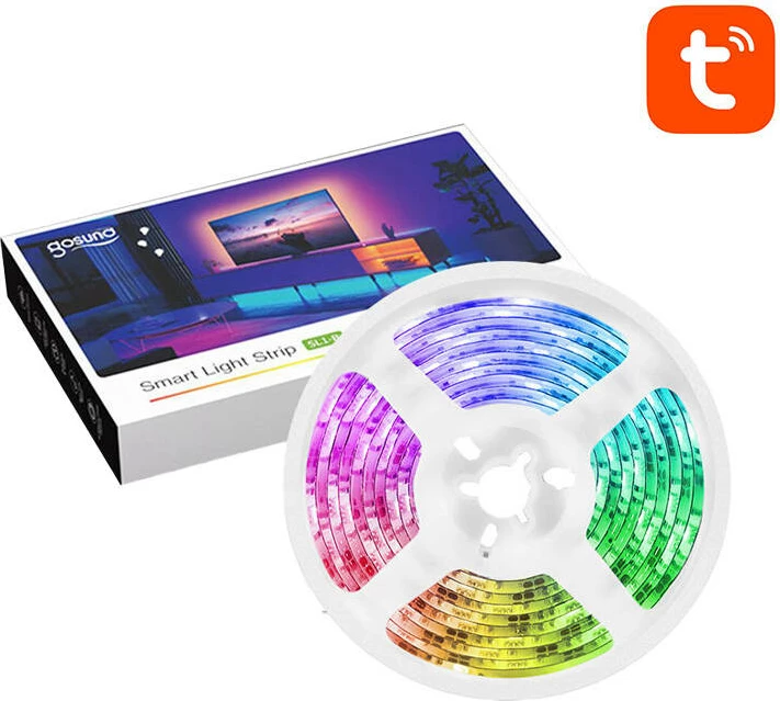 Shirit LED inteligjent Gosund SL1, 2.8m, RGB, Wi-Fi