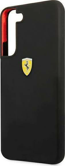 Mbështjellës Ferrari FESSIHCS22MBK On Track Silicone për Galaxy S22+ S906, silikon, i zi