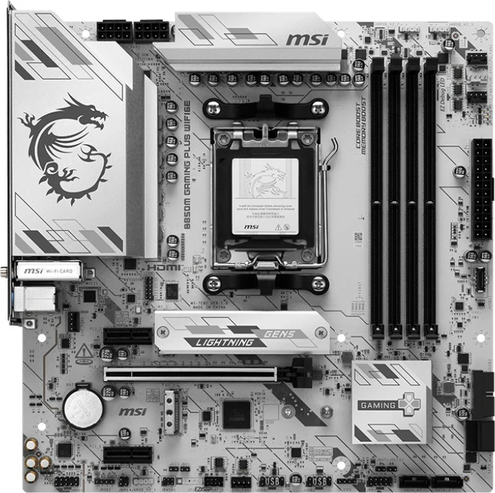 Pllakë amë MSI B850M GAMING PLUS WIFI6E, Socket AM5, micro ATX, E zezë