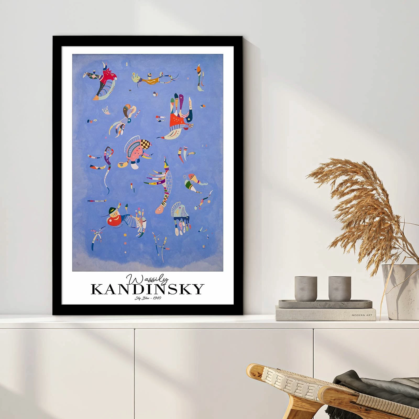 Pikturë dekorative me kornizë, Wallity, 4262SYHKANDINSKY-030, shumëngjyrëshe, 42x62cm