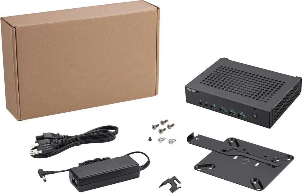 Kasë mini PC ASUS PN43-BBN100MD, Intel N100, 32GB max RAM, 2TB SSD, Wi-Fi 6E, Zezë