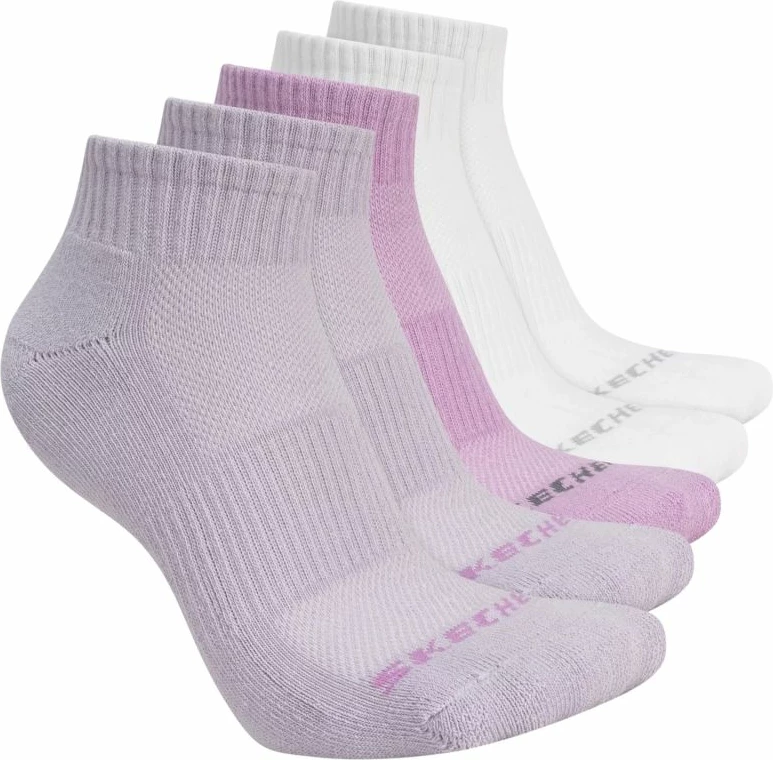 Çorape unisex Skechers S602095-501, vjollcë, set 5 copë [Madhësia: 35 - 38]