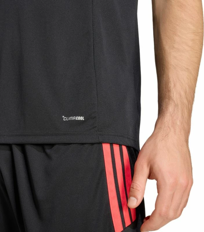 Fanellë futbolli adidas për meshkuj, e zezë e bardhë e kuqe [Madhësia: M]