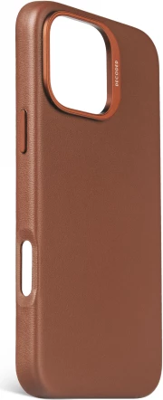 Mbështjellës Decoded Leather Backcover me MagSafe për iPhone 16 Pro Max, Kafe