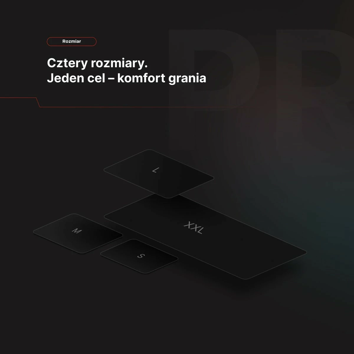 Mauspad Rampage Pulsar Pro M 35x29cm jacquard e zezë