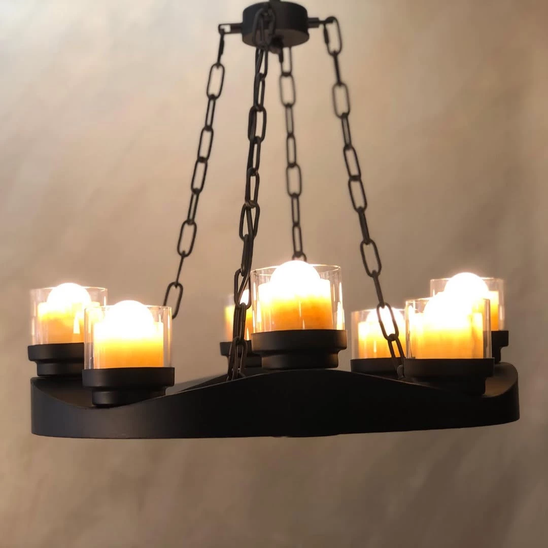 Abazhur klasik i varur me 8 llampa