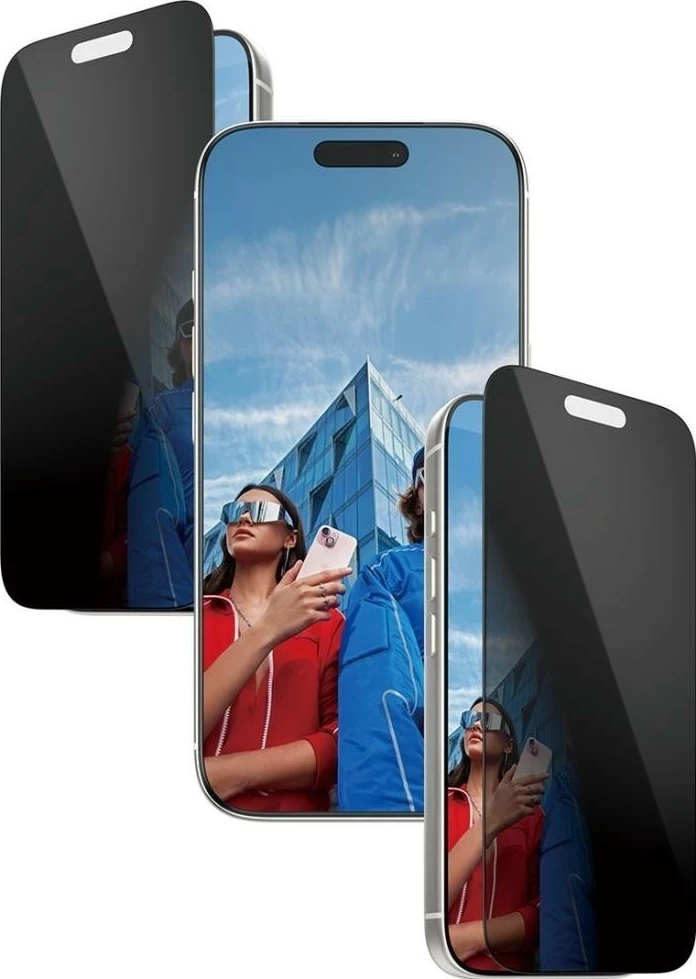 Mbështjellës PanzerGlass Ultra-Wide Fit EasyAligner për iPhone 17 Pro, privacy glass, e zezë