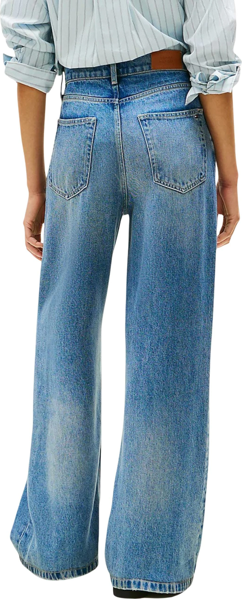 Xhinse për femra Tommy Hilfiger DNM Lana Wide Leg HW WW0WW46484, denim [Madhësia: W27 L32]