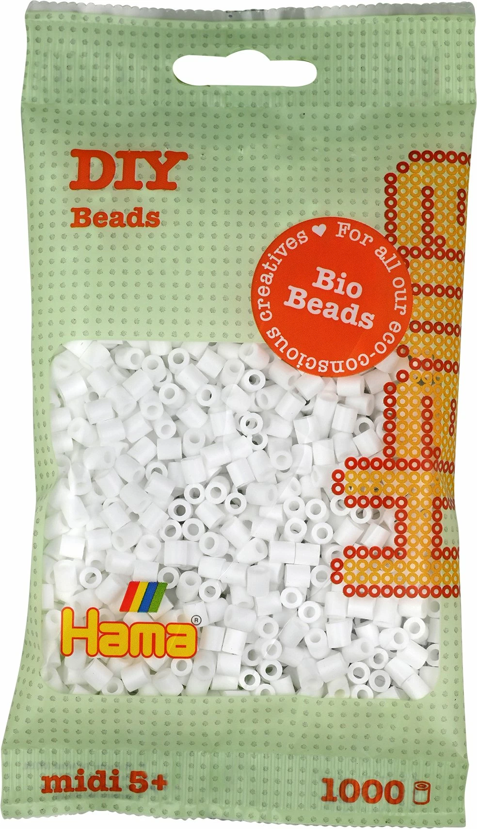 Rruaza për hekurosje Hama Midi 5 mm, 1000 copë, të bardha