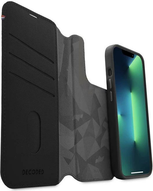 Mbështjellës Decoded Detachable Wallet prej lëkure me MagSafe për iPhone 14 Pro, e zezë