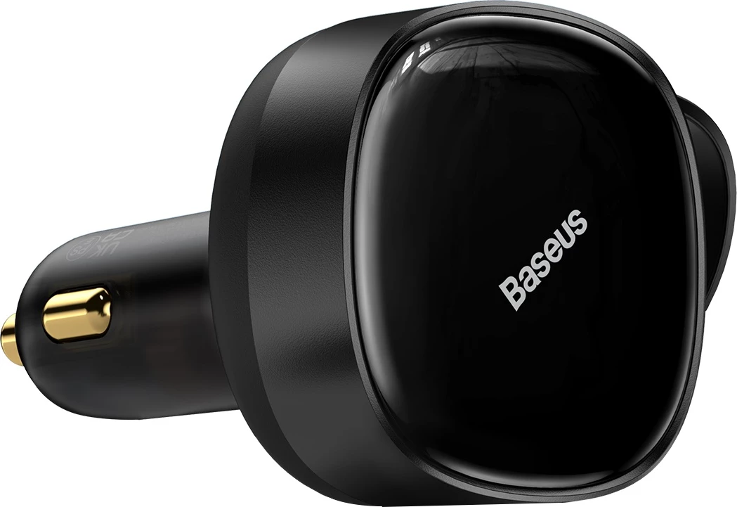 Karikues veture Baseus Enjoyment 2in1, 30W, me kabllo USB-C dhe Lightning, i zi