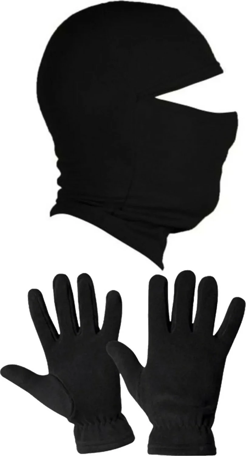 Set maskë bore dhe doreza Belifanti Collection, unisex, të zeza