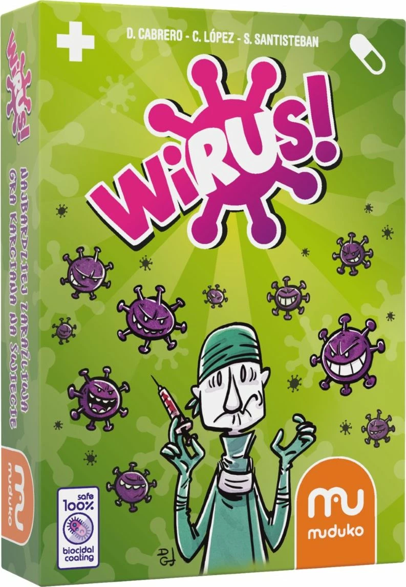Lojë tavoline Muduko Virus!, version polake, 2-6 lojtarë, 20 min, 8+