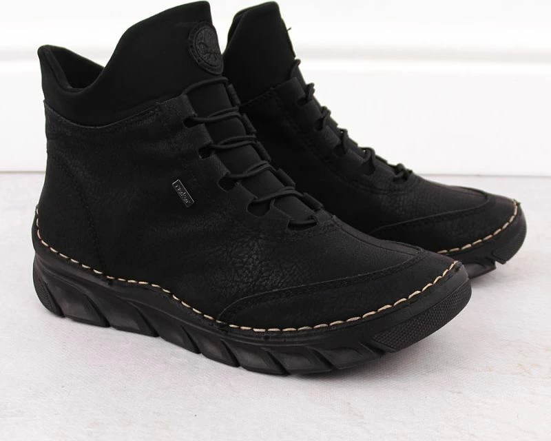 Çizme të izoluara për femra Rieker 55069-00, të zeza