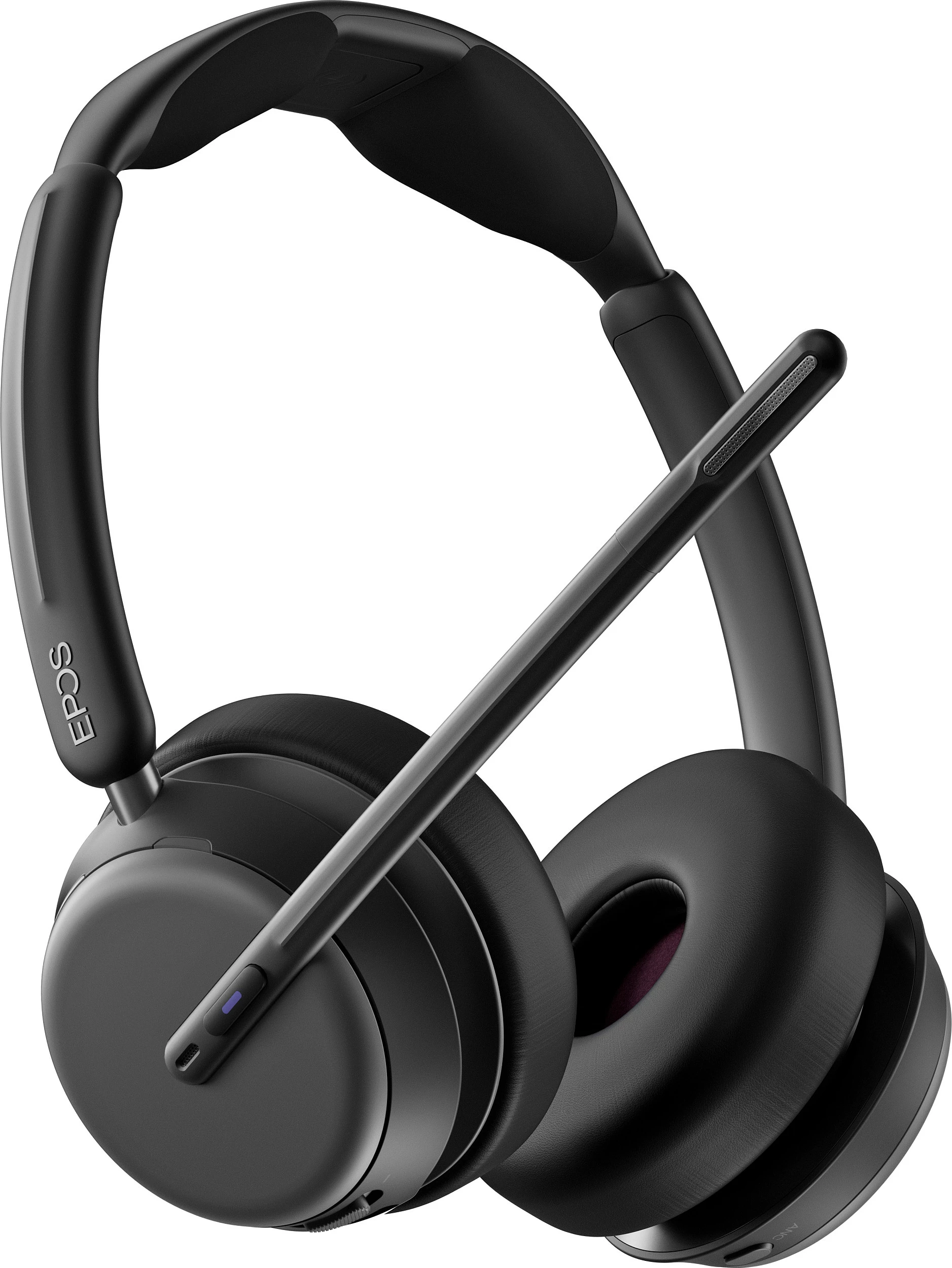Kufje me mikrofon EPOS IMPACT 1000 MS UC, Bluetooth, ANC, Wireless, USB-C+A, të zeza
