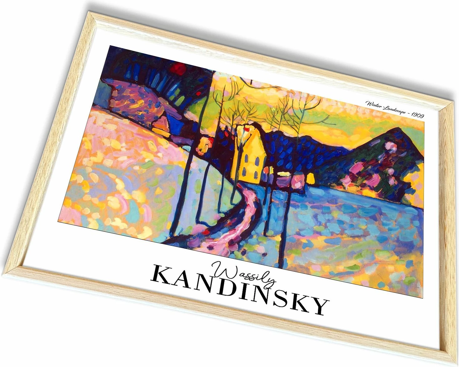 Pikturë dekorative me kornizë, shumëngjyrëshe, Wallity, 4262AHSKANDINSKY-023, 42x62cm
