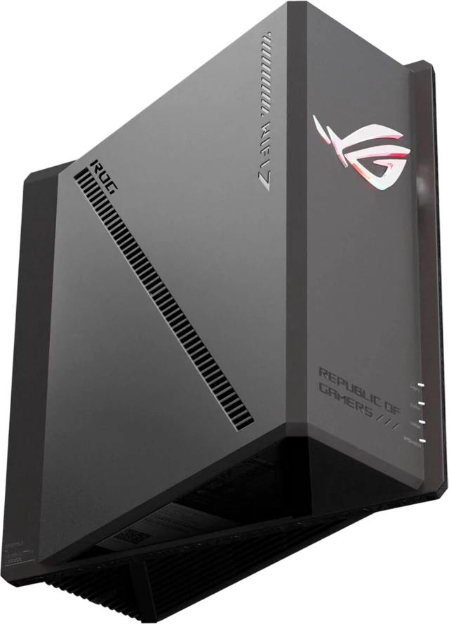 Router gaming ASUS ROG Strix GS-BE18000 Tri-Band WiFi 7, 1x 2.5G WAN, 7x 2.5G LAN, AURA RGB, AiMesh, i zi