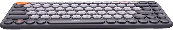 Tastierë wireless Baseus K01A, tri-modesh, gri e zbehtë (Frosted Gray)