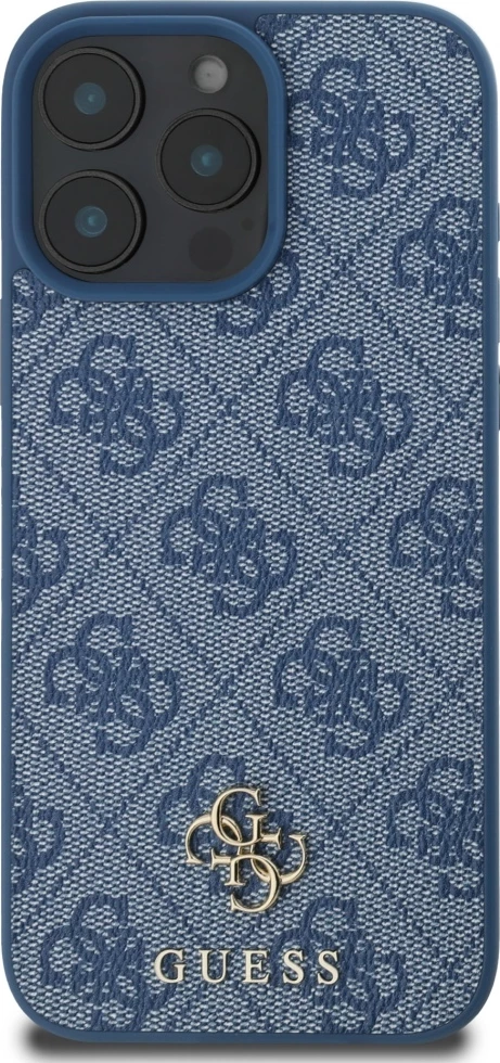 Mbështjellës Guess HC PU 4G Small 4G and Classic MagSafe për iPhone 16 Pro, Blu