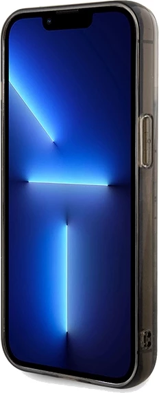 Mbështjellës Karl Lagerfeld Liquid Glitter Choupette për iPhone 13 Pro/13, Transparent, Silver