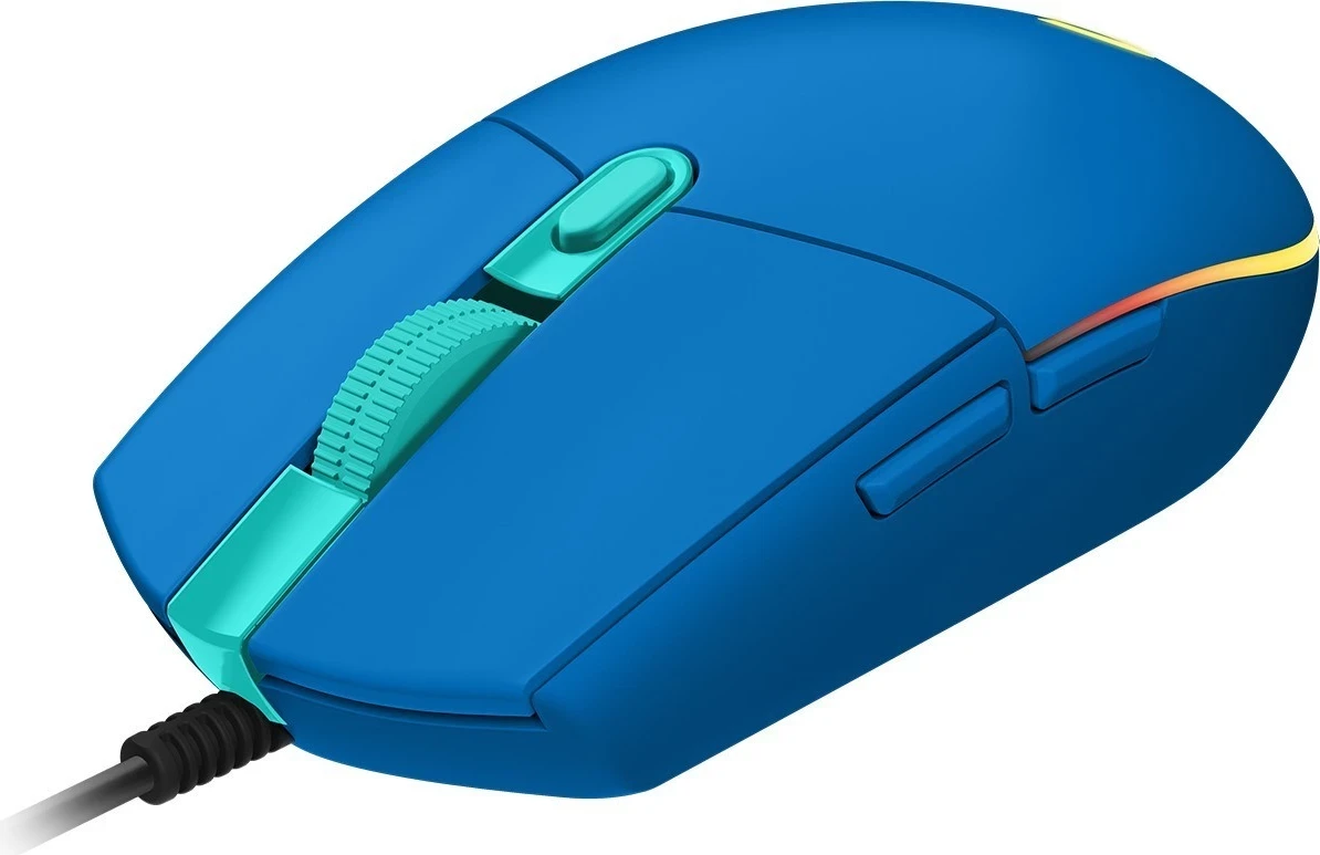 Maus Logitech G102 Lightsync, i kaltër