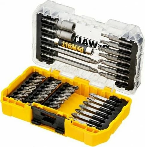 Set bitash Dewalt DT70702-QZ 40 copë me mbajtës magnetik 1/4" në kuti TSTAK