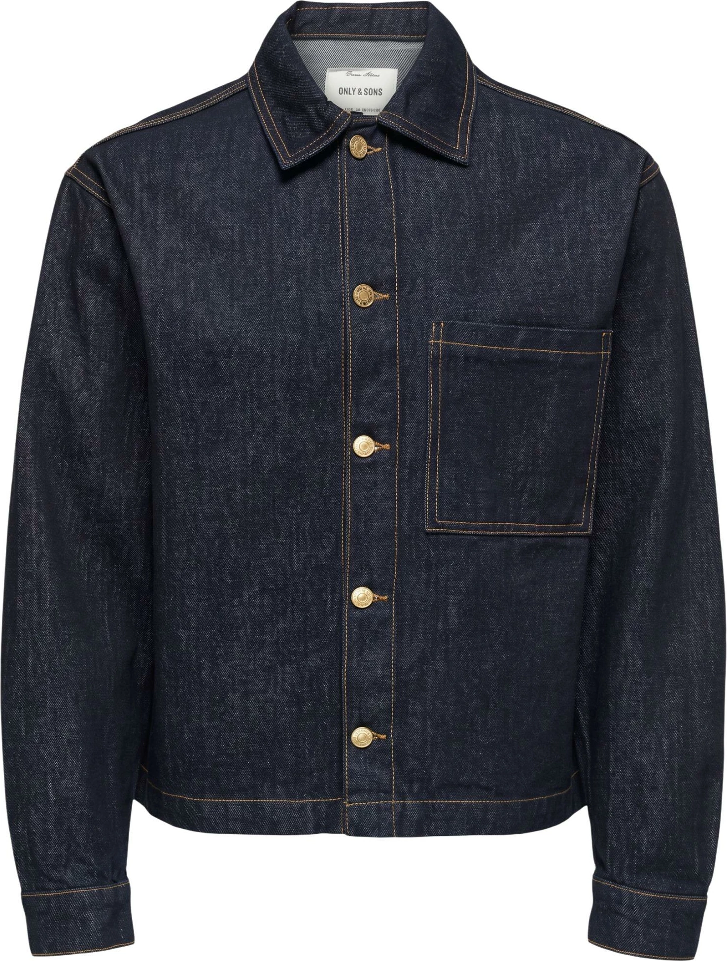 Jakne xhinsi për meshkuj Only & Sons Onssprick Box Azg Dnm 22033420, denim e errët [Madhësia: L]