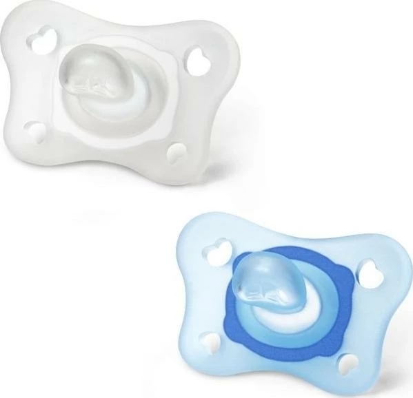 Biberon qetësues Chicco PhysioForma Mini Soft 0-2M silikon, mix, 2 copë