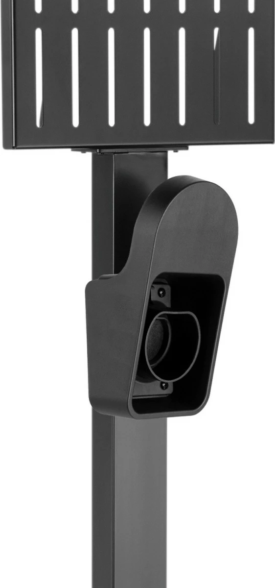 Qëndrim për karikues makine Maclean MCE456, për EV dhe PHEV, Çelik, i zi