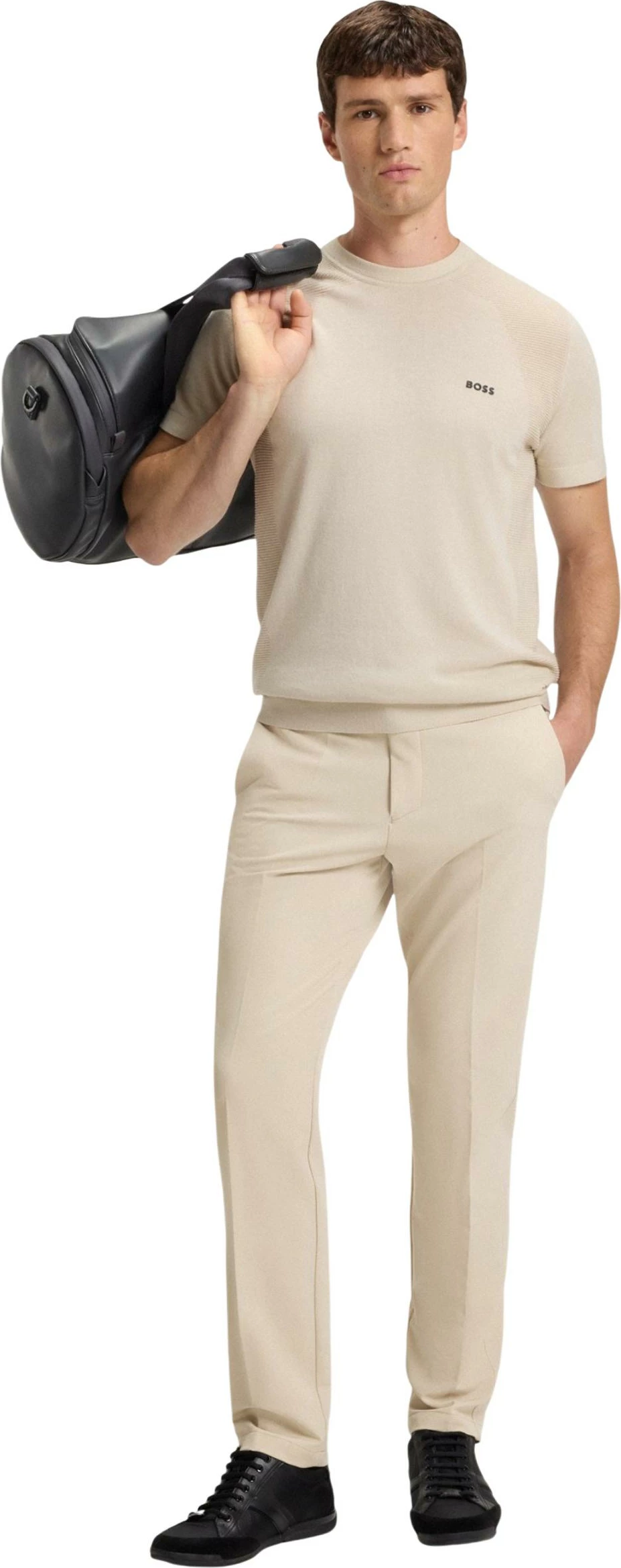 Pantallona për meshkuj Boss T_Commuter-Slim 10268853 01 50534303, bezhë e çelët [Madhësia: S]