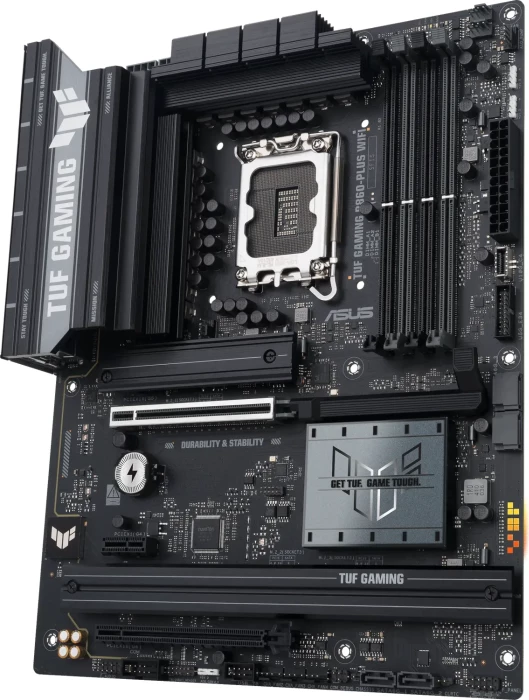 Pllakë amë ASUS TUF Gaming B860-Plus WiFi, LGA1851, ATX, DDR5, Wi‑Fi 7, 2.5GbE, USB4, e zezë