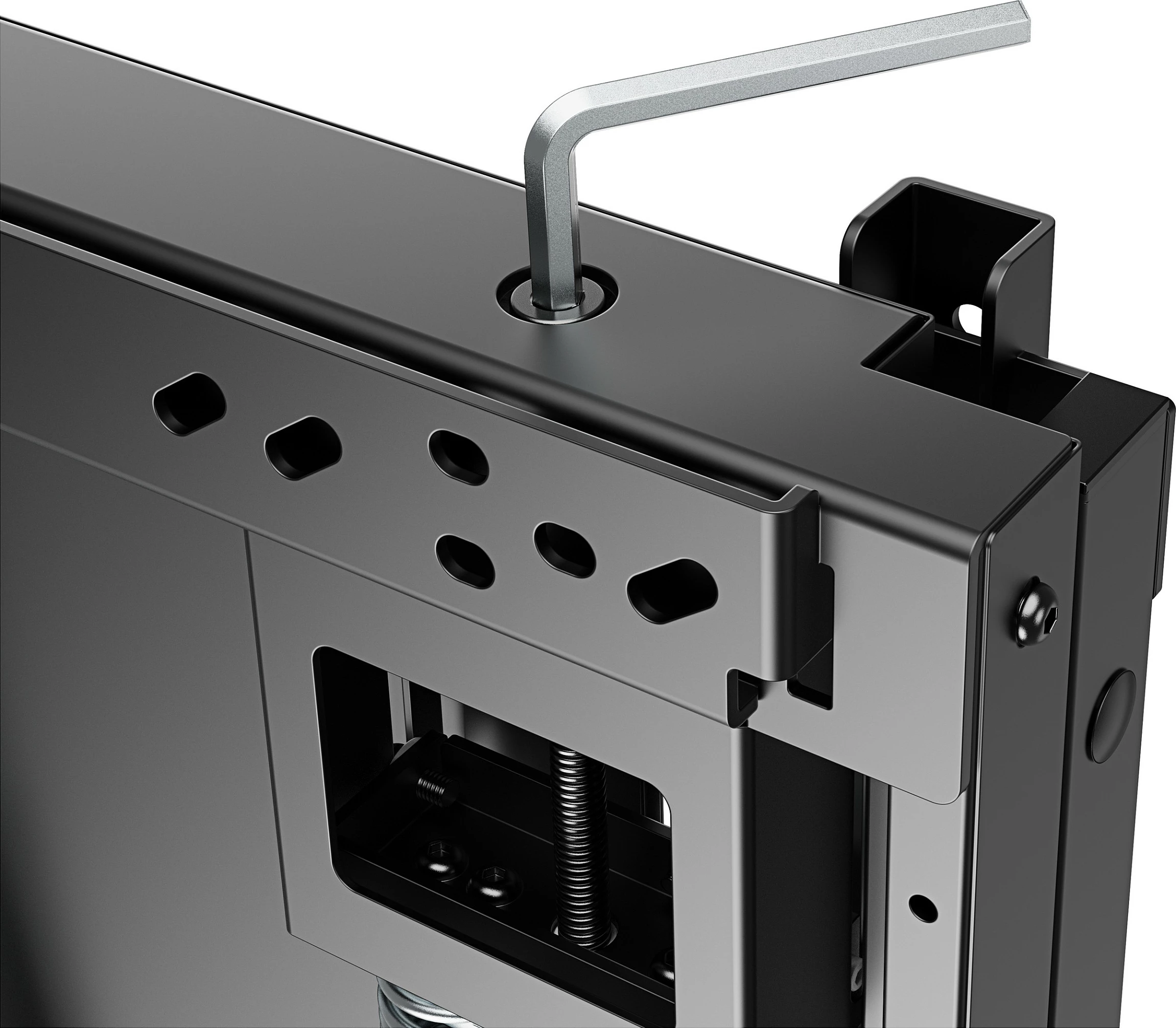 Mbajtëse muri për TV Equip 55"-86", Up-Down, 1 ekran, 65 kg, e zezë
