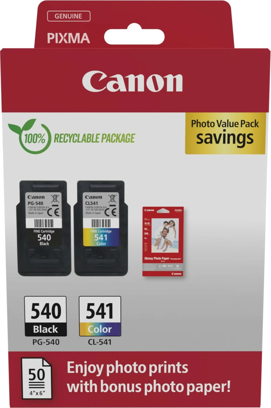 Toner Canon 5225B013, Black, Cyan, Magenta, Yellow, 2 copë, Value pack