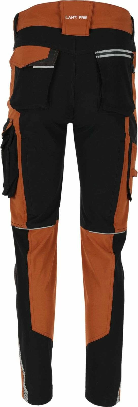 Pantalona pune Lahti Pro Stretch Line L4054504, 4-way stretch, XL, kafe-zi