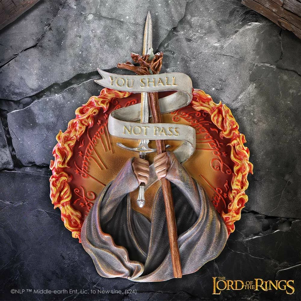 Plaketë muri dekorative NEMESIS NOW Lord of the Rings "You Shall Not Pass" 30.4 cm