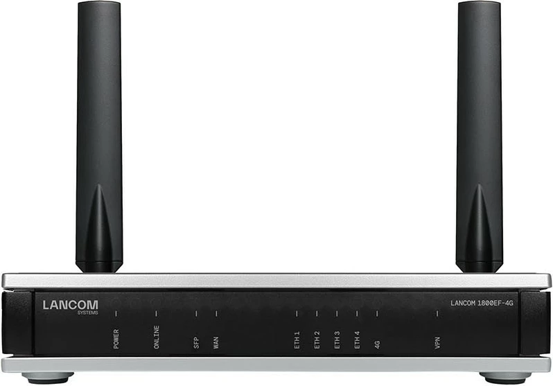 Router LANCOM 1800EF-4G, SD-WAN, VPN, 4G LTE, SFP, i zi/argjendtë