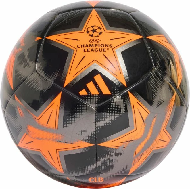 Top futbolli adidas UCL Club 26/27 League Stage KE9762, i zi/argjendtë/portokalli
