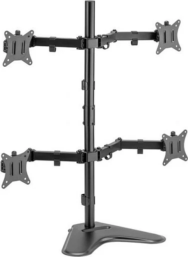 Mbajtëse tavoline për 4 monitorë EQUIP 650127, 17"-32", VESA 75x75/100x100, 36 kg, e zezë