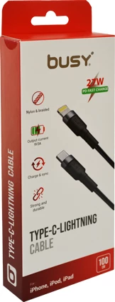 Kabllo për iphone me Type C 1 m 27W Busy 