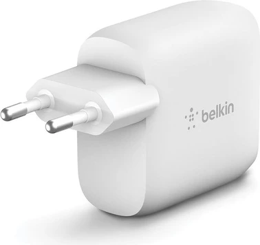 Belkin BOOST CHARGE 24w USB-A Dual Wall Charger w/ 1m A-C - White